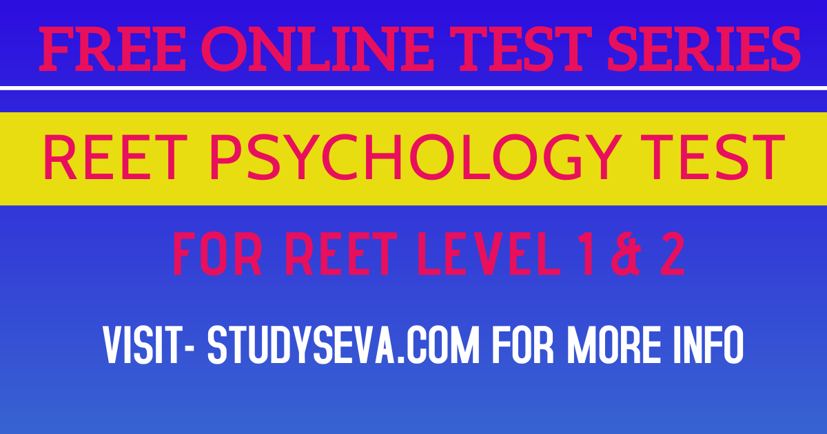 pre reet 2.0 psychology test/cdp test Study